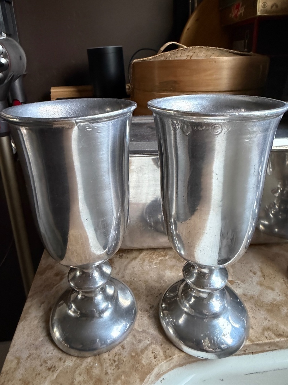 Royal Wilton Armetale Pewter Goblets (set of 2) Vintage 1960s